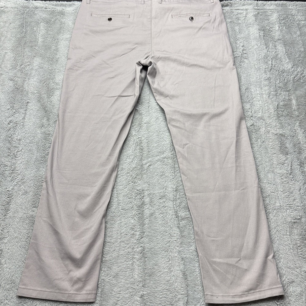 NWT~ESSYSHE Men's Pants Slim Fit Chino Pants Gray 38x30 - Picture 8 of 12